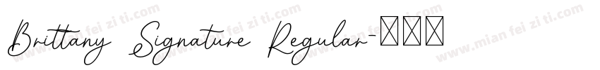 Brittany Signature Regular字体转换